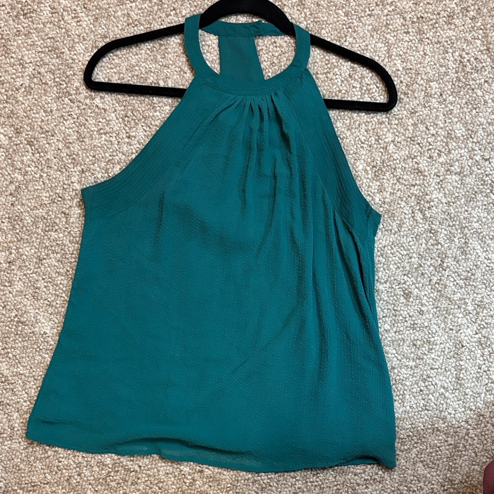 H&M Sleeveless Halter Neck Tank Top in Teal